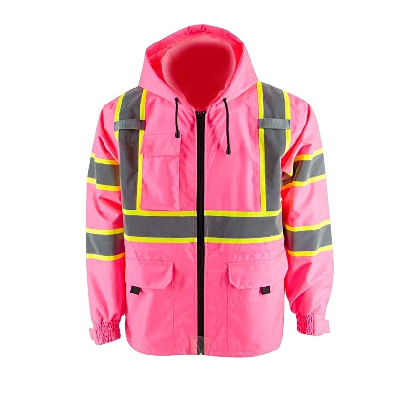 Improvment Sports Construction Reflective Clothes Safety Reflective Jacket High Visibility Workwear Safety Workers Bomber Waterproof Jacket